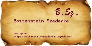 Bottenstein Szederke névjegykártya